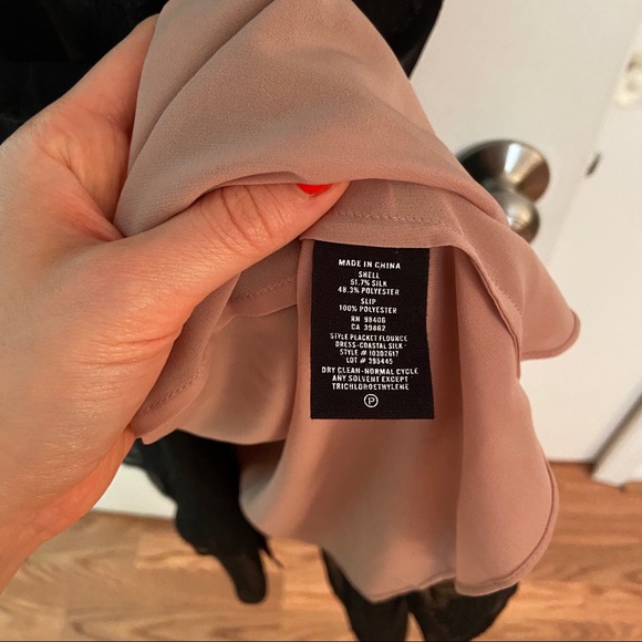 Theory Flounce Sheer Midi Dress - Picture 16 of 16